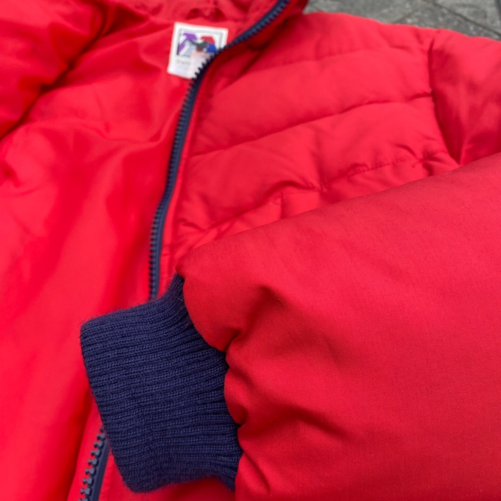 🏔️🎿 VTG SKI  Peregrine Sun Valley Red Nylon Full Zip Men’s SZ XL - Picture 6 of 8